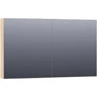 Brauer Impress spiegelkast - 120x70x15cm - zonder verlichting - 2 dubbelzijdige spiegeldeuren - Forest Wheat SK-IM120FW
