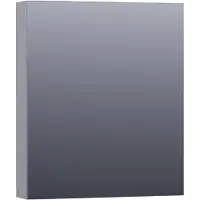Brauer Impress Spiegelkast 60x70cm - Mat Grijs - Linksdraaiend - Spiegels - Spiegelkasten - 8720359345530