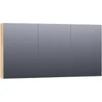 Brauer Impress Spiegelkast 140x70cm - Forest Tan - Spiegels - Spiegelkasten - 8720359345219