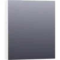 Brauer Impress Spiegelkast 60x70cm - Mat Wit - Linksdraaiend - Spiegels - Spiegelkasten - 8720359345578