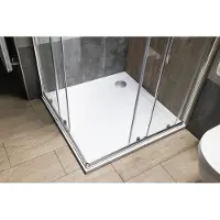 Aqualine Tecmi vierkante douchebak 80x80cm wit