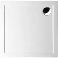 Polysan Aura vierkante douchebak 90x90x3cm wit