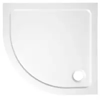 Aqualine Tecmi kwartronde douchebak 80x80cm wit