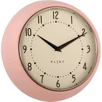 Plint Retro Wandklok Roze|Maat: