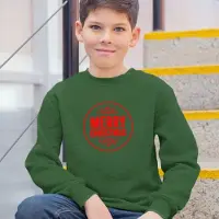 B&C Kersttrui Groen Kind - Merry Christmas Premium (9-11 jaar - MAAT 134/140) - Kerstkleding voor jongens & meisjes