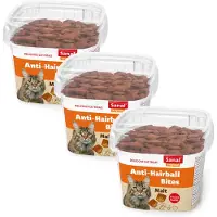 Sanal Anti-Hairball Bites - Kattensnack - 3 x 75 g