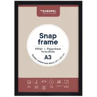 Europel Kliklijst - Posterlijst - A3 - 29,7 x 42 cm - 25mm frame - Mat zwart
