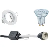 BES LED LED Spot Set - OSRAM Parathom PAR16 940 36D - GU10 Fitting - Dimbaar - Inbouw Rond - Mat Wit - 3.7W - Natuurlijk Wit