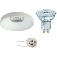 BES LED LED Spot Set - OSRAM Parathom PAR16 940 36D - Pragmi Vrito Pro - GU10 Fitting - Dimbaar - Inbouw Rond - Mat Wit - 3.7W -