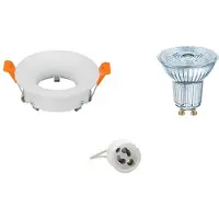 BES LED LED Spot Set - OSRAM Parathom PAR16 940 36D - GU10 Fitting - Dimbaar - Inbouw Rond - Mat Wit - 3.7W - Natuurlijk Wit