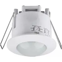 BES LED Bewegingssensor - Viron Hatron - Inbouw Rond - Mat Wit - Kunststof - 360°