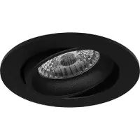 BES LED Spot Armatuur GU10 - Pragmi Delton Pro - GU10 Inbouwspot - Rond - Zwart - Aluminium - Kantelbaar - Ø82mm