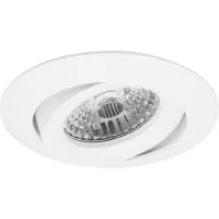 BES LED Spot Armatuur GU10 - Pragmi Uranio Pro - GU10 Inbouwspot - Rond - Wit - Aluminium - Kantelbaar - Ø82mm
