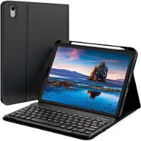 Accezz Bluetooth Keyboard Bookcase voor de Apple iPad 11 (2025) 11 inch A16 / iPad 10 (2022) 10.9 inch - QWERTY / NL - Zwart