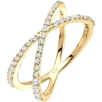 Elli Ring goud / transparant