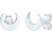 Elli Oorbellen 'Halbmond' zilver
