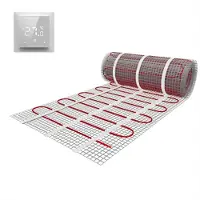 Guido Gusto Elektrische vloerverwarming 160 watt 1,0 m² inclusief slimme thermostaat mat wit