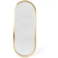 Vt wonen Spiegel vtwonen Mirror Oval Gold 20 x 50 cm