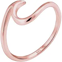 Elli Ring 'Wellen' rose-goud
