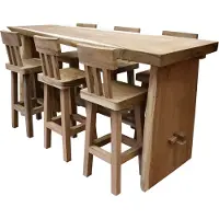 AVH-Collectie Boomstam barset 220x70xH110 cm 7-delig