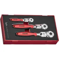 Teng Tools Ratelset flexibel Foam1 tray 1/4"- 3/8"- 1/2" 3 delig