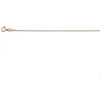 The Jewelry Collection Ketting Gourmet 1,0 mm 45 cm - Roségoud