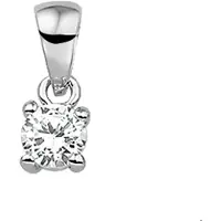 The Jewelry Collection Zilver Gerhodineerde Hanger zirkonia 1313259