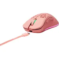 Deltaco PM80 Draadloze Gaming Muis - Lichtgewicht - RGB - 6400 DPI - Roze
