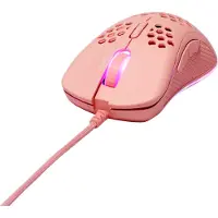 Deltaco PM75 Gaming Muis - Bedraad - Lichtgewicht - RGB - Roze