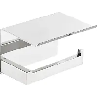 Guido Gusto Wc-rolhouder chroom met planchet