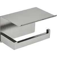 Guido Gusto Wc-rolhouder gun metal met planchet