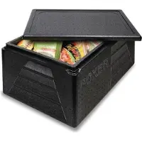 HorecaTraders Thermobox Polypropyleen | Zwart