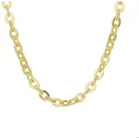 ZilGold Collier goud met zilveren kern Anker 5,0 mm 45 cm