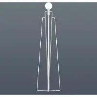 Grupa Products Model Vloerlamp Model 1 | White | Black
