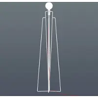 Grupa Products Model Vloerlamp Model 1 | White | Red