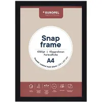 Europel clicklijst, lijst 25mm A4, mat zwart posterframe