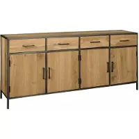 Tower Living Luna Sideboard 200cm / 4 drs - 4 drws (Naturel, 200x90x45cm)