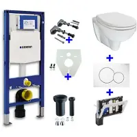 Geberit UP-320 + toiletblokhouder + Trevi O.P. + Sigma 01 wit