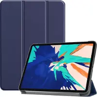 Lunso 3-Vouw sleepcover hoes - iPad Pro 12.9 inch (2020) - Blauw