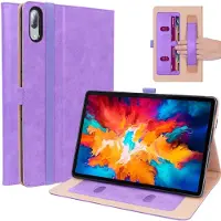 Lunso Luxe stand flip sleepcover hoes - Lenovo Tab P11 Pro - Paars