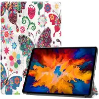 Lunso 3-Vouw sleepcover hoes - Lenovo Tab P11 Pro - Vlinders