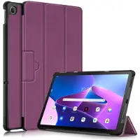 Lunso - Lenovo Tab M10 Plus Gen 3 (3e generatie) - Tri-Fold Bookcase hoes - Paars