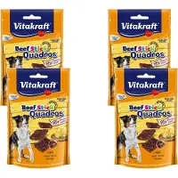 Vitakraft Beefstick Quadros Kaas - Hond - Snack - 4 x 70 gr