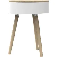 LUND Bijzettafel London Skittle Jumbo White 44 x 44 x 60 cm