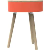 LUND Bijzettafel London Skittle Jumbo Coral 44 x 44 x 60 cm
