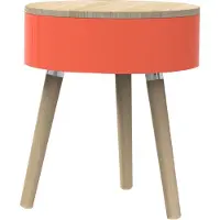 LUND Bijzettafel London Skittle Coral 34,5 x 34,5 x 52 cm
