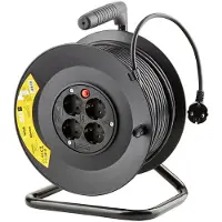 Enzo Technik Kabelhaspel H05 3x1,5qmm 25m zwart - 1167272