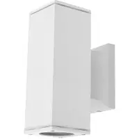 Aigostar LED GU10 vierkante wandlamp wit IP65 Dubbelvoudig voor 2 LED GU10 spots