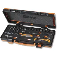 Beta 900/C12MZ 12 zeskant dopsleutels | 20 bits en 7 toebehoren in foam inlegbak - 009000983 009000983