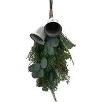 House of Nature Toef Dennentak Met Bellen 60cm Groen groen House of Nature Kerststukje